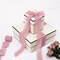 3 Rolls Dusty Rose Handmade Fringe Chiffon Ribbon 1.5 Inch x 7 Yard Silk-Like Ribbon Colorful Rustic Ribbon for Bouquets Wrapping Decor Wedding Invitation Accessories